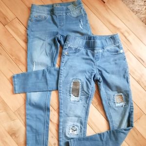 2 pairs of girls size 10 Justice leggings